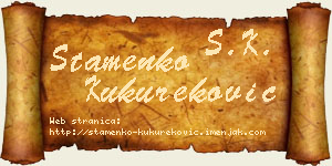 Stamenko Kukureković vizit kartica